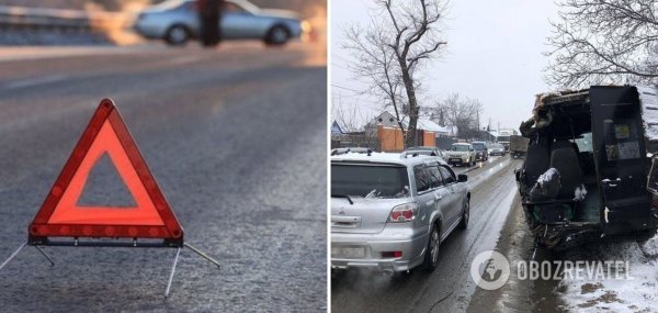 В Днепре маршрутка столкнулась с фурой, есть погибший. Фото и детали трагедии ➤ Prozoro.net.ua