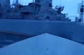 Точное попадание в российский военный корабль: шикарное видео ➤ Prozoro.net.ua