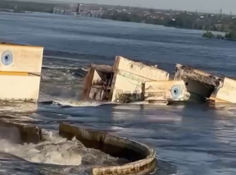 Появилось видео, как сейчас выглядит Каховская ГЭС ➤ Prozoro.net.ua