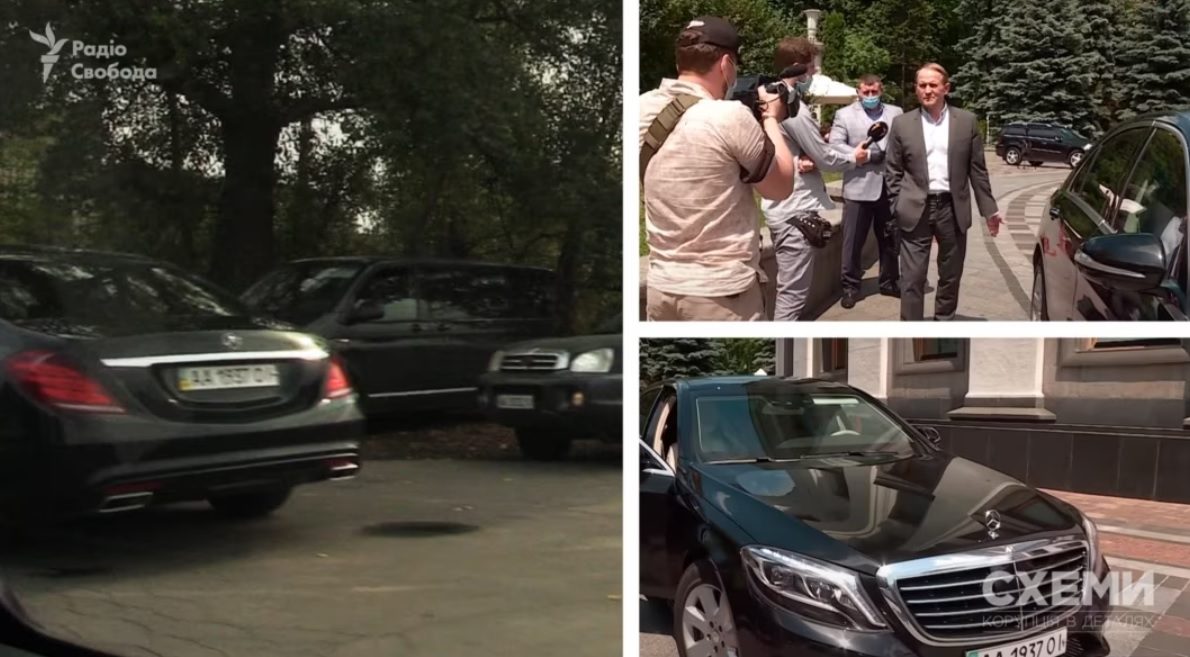 В Україні загубився заарештований Mercedes Медведчука