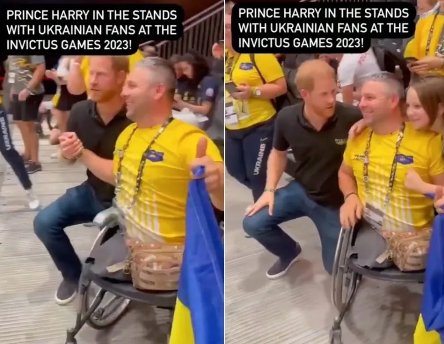 Принц Гаррі став на коліно біля українського воїна: відео ➤ Prozoro.net.ua