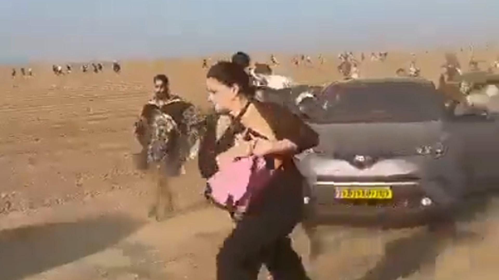 Видео с группой девушек, взятых в заложники боевиками ХАМАС