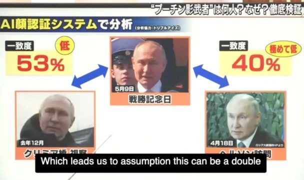 Японцы с помощью ИИ определили, есть ли у Путина двойники (фото)