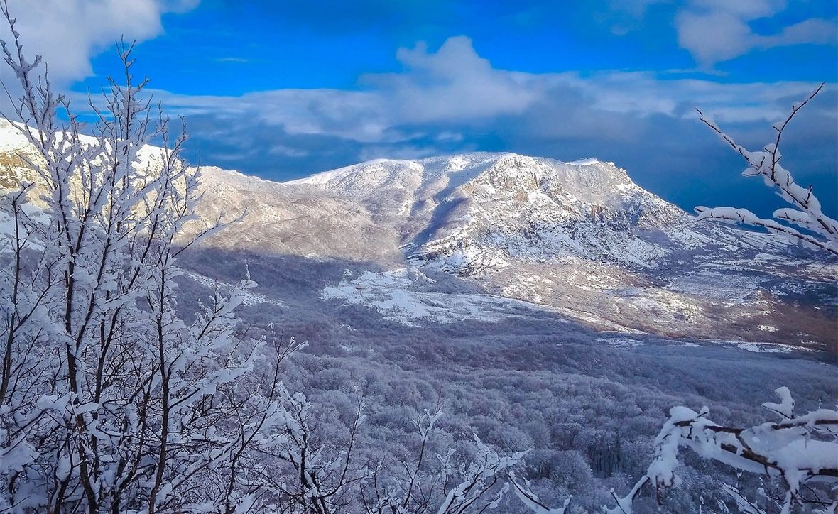В Крыму взвился украинский флаг (фото)