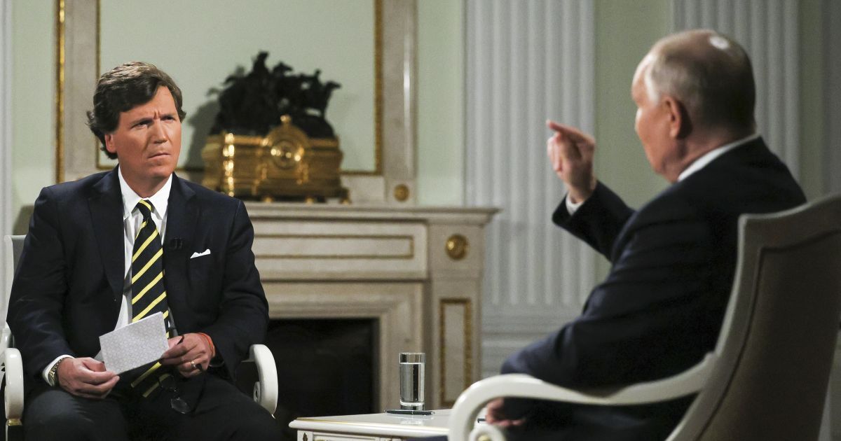 Карлсон про своє інтерв’ю з Путіним: “Найтупіше, що я чув”  ➤ Prozoro.net.ua