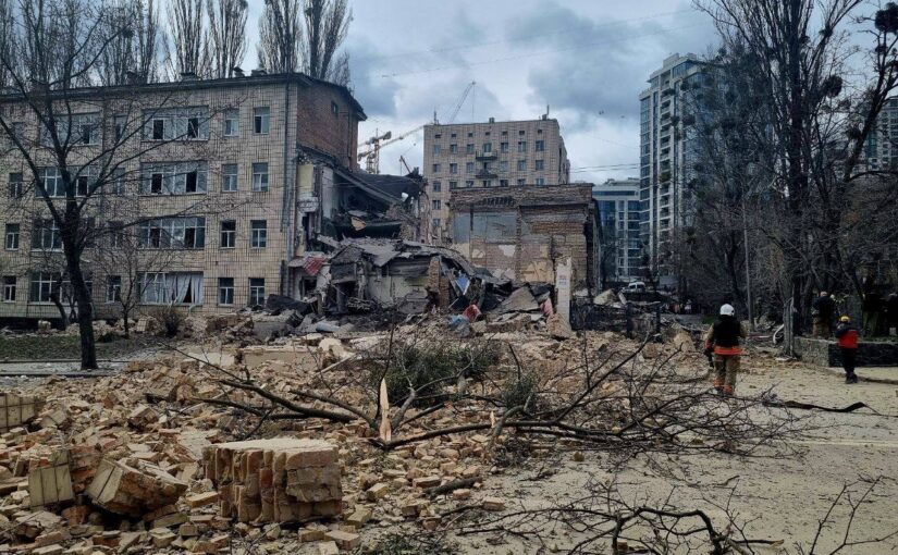 Ракетный удар по Киеву: появились фото и видео последствий ➤ Prozoro.net.ua