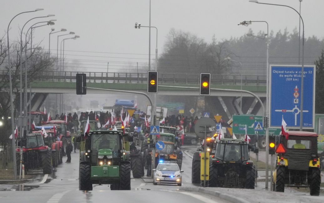 В Польше объявлены сотни акций протеста фермеров – карта