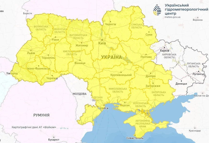 Раптове тепло замінять дощі: прогноз синоптиків на 2 квітня 4 Раптове тепло замінять дощі: прогноз синоптиків на 2 квітня