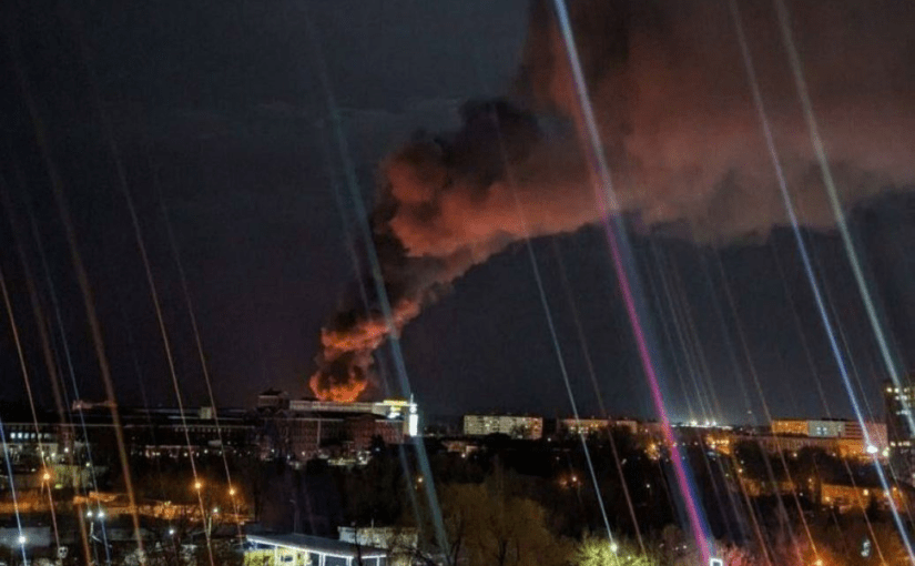 Під Москвою цілу ніч не вщухала пожежа (фото) ➤ Prozoro.net.ua