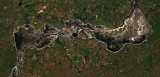 Як виглядає Каховське водосховище через рік після трагедії 3 Як виглядає Каховське водосховище через рік після трагедії