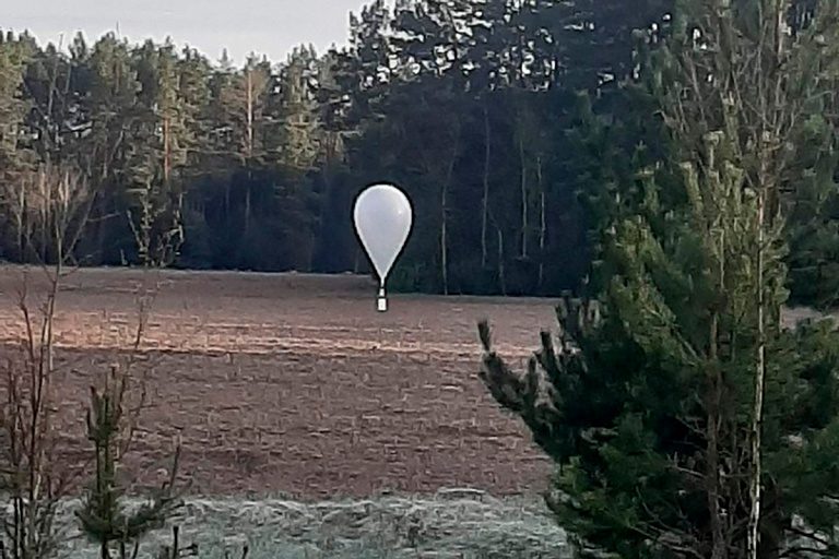 Подозрительный воздушный шар нашли на литовской границе