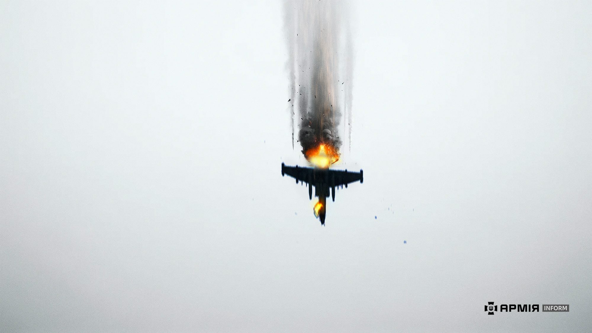 Украинские гвардейцы из ПЗРК “Игла” уничтожили вражеский штурмовик Су-25 (видео)