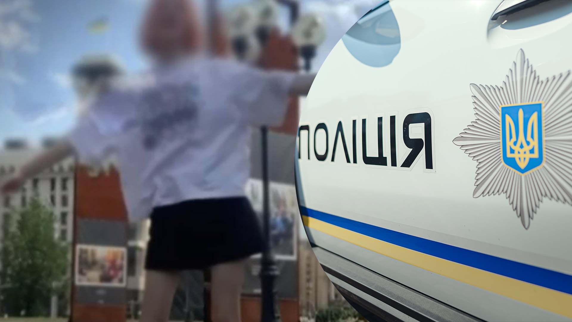 Тіктокерка в Києві танцювала під російський трек біля меморіалу Героїв  