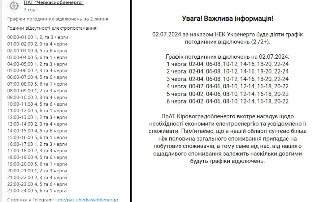 По 12 годин без світла: в яких областях найскладніша ситуація