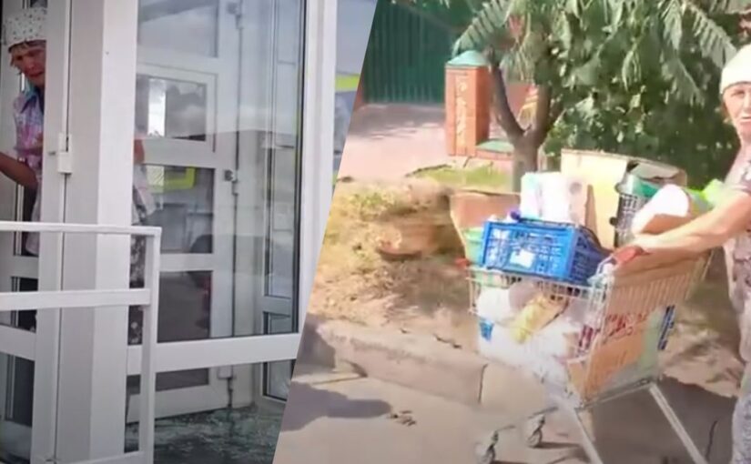 Цивільні росіяни грабують магазини в Суджі: відео ➤ Prozoro.net.ua