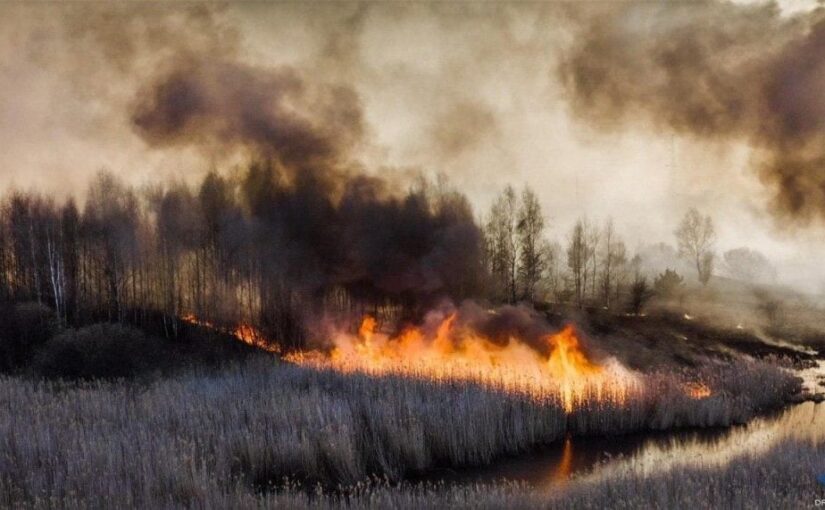 Под Чернобылем пожар: закрывайте окна и не выходите на улицу ➤ Prozoro.net.ua