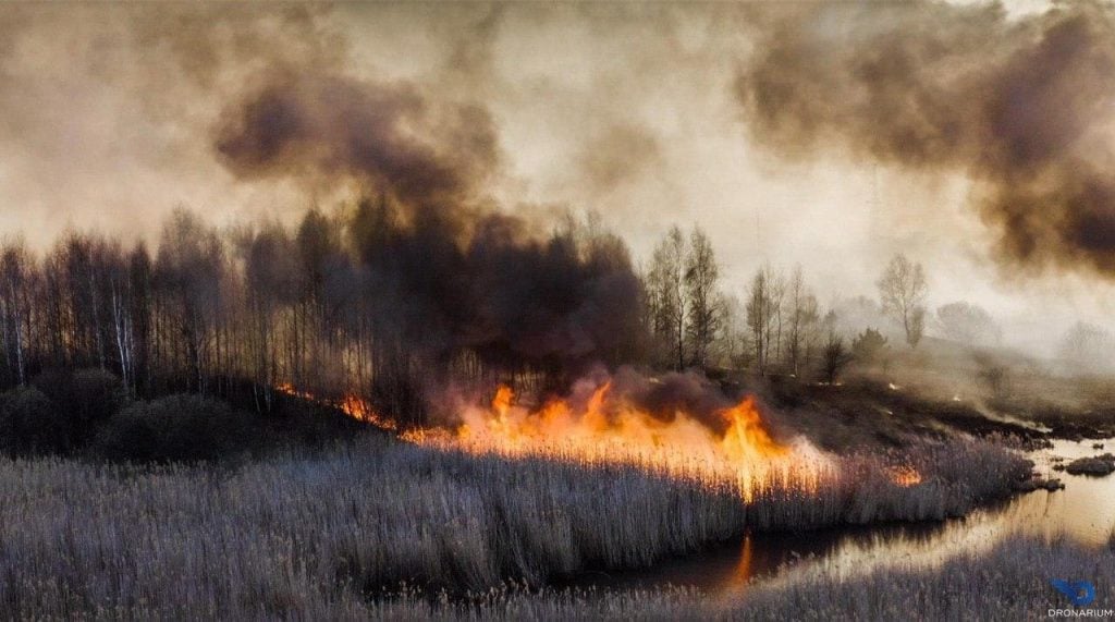 Под Чернобылем пожар: закрывайте окна и не выходите на улицу ➤ Prozoro.net.ua