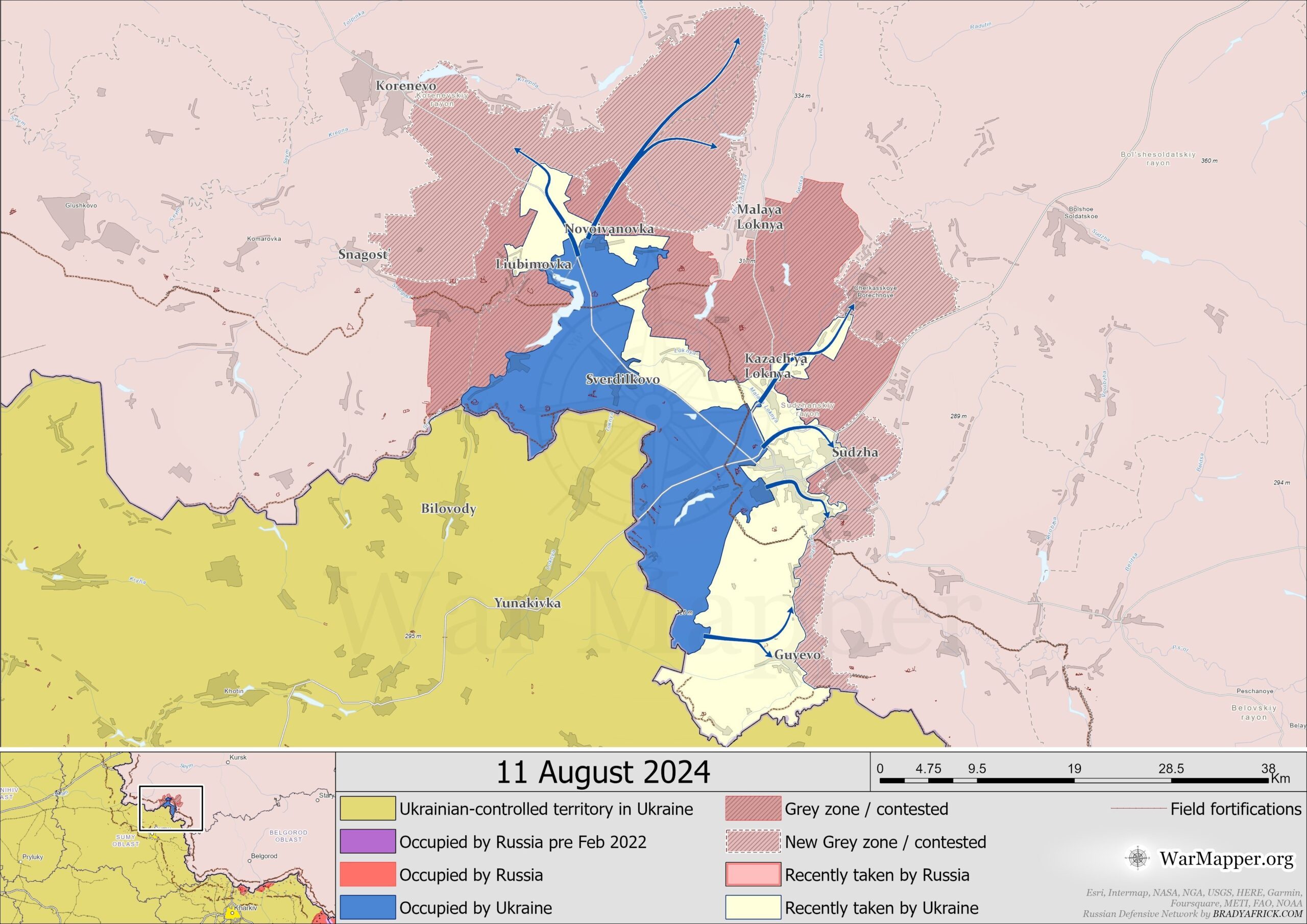 Україна за місяць захопила більше території РФ, аніж Путін за рік