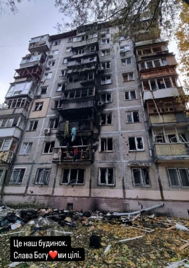 В дом украинского актера в Киеве попал Шахед: «Квартире торба»