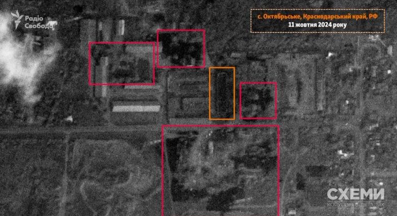 Новые спутниковые снимки последствий атаки по базе хранения "Шахедов" в РФ
