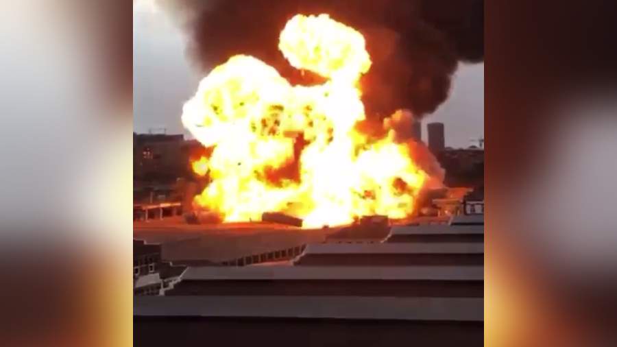 В Грозном взорвалась заправка: видео