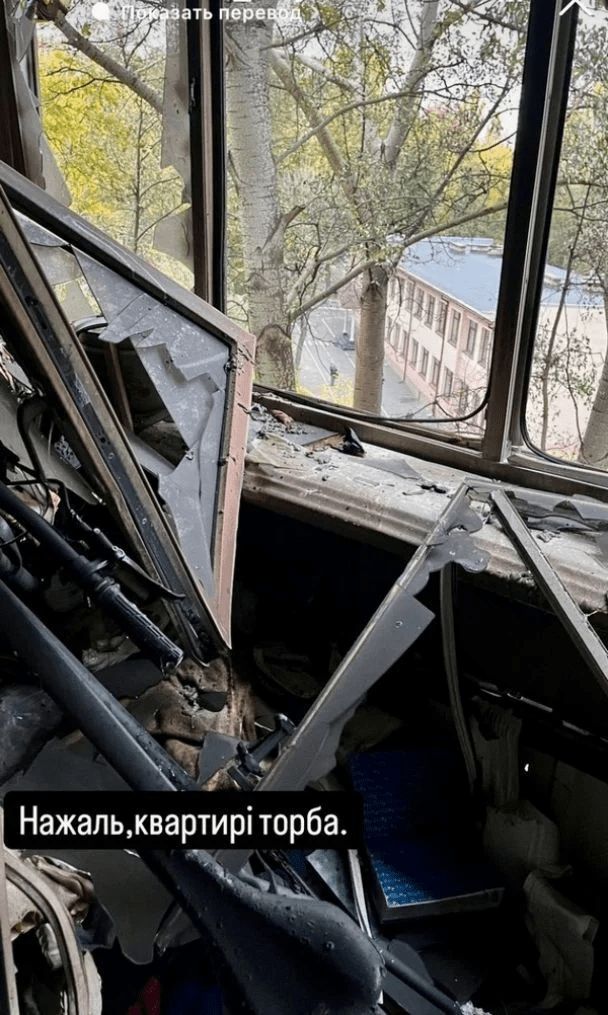"Квартирі торба": будинок відомого українського актора в Києві постраждав від російського безпілотника 4 "Квартирі торба": будинок відомого українського актора в Києві постраждав від російського безпілотника