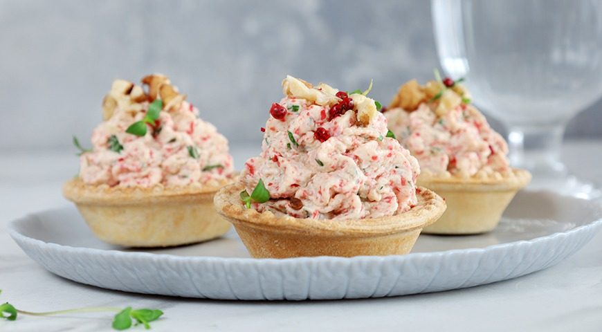 Бюджетные и вкусные тарталетки для новогоднего стола