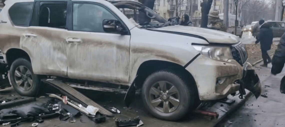 В Донецьку вибухнув автомобіль колишнього начальника колонії в Оленівці (фото, відео) ➤ Prozoro.net.ua