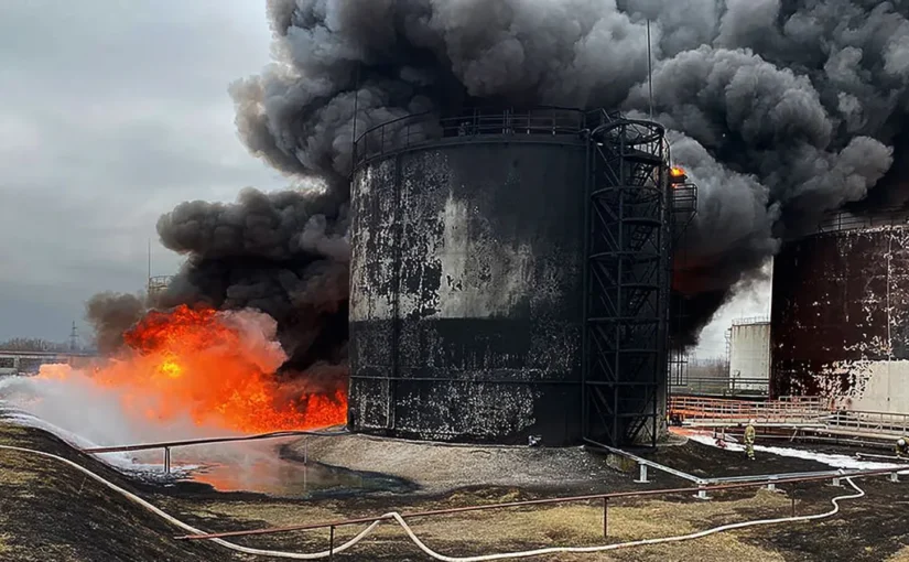 На Росії масштабного палає атакована дронами нафтобаза в Орлі: відео ➤ Prozoro.net.ua