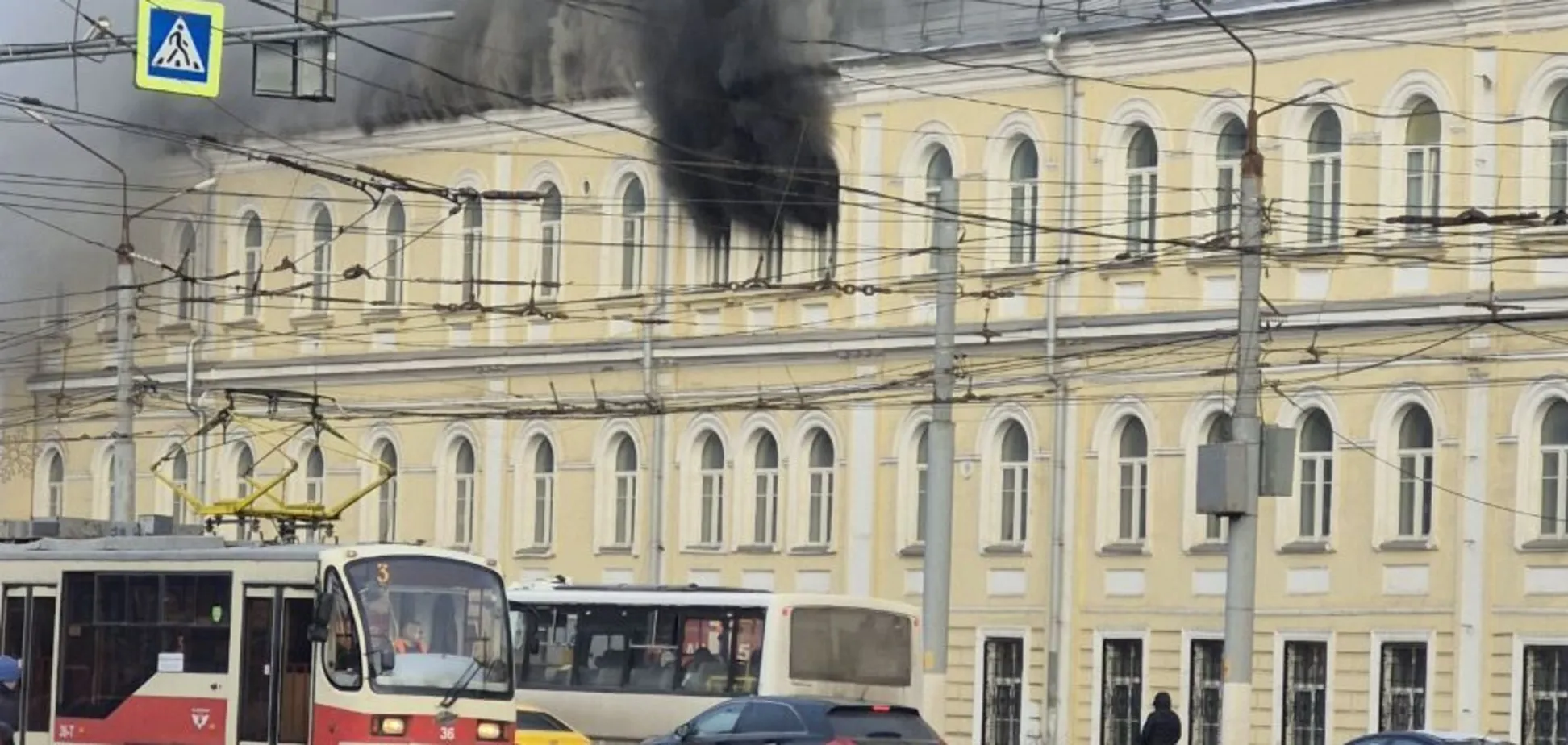 У російській Тулі загорівся військовий госпіталь десантників ЗС РФ 