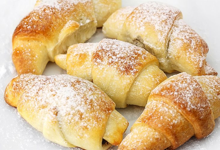 Рогалики на сметане по рецепту бабушки