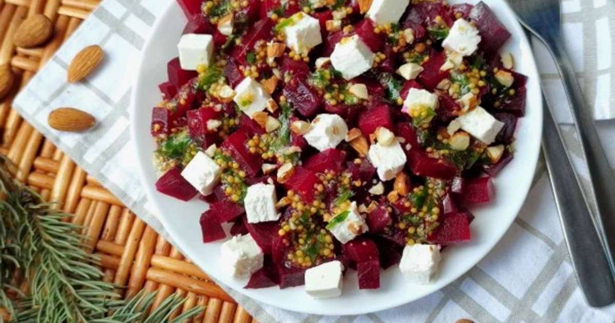 Рецепт полезного салата из свеклы и сыра