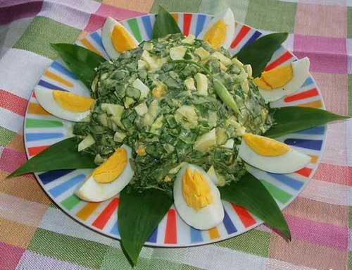 Салат с черемшей и яйцами: польза в каждой ложке