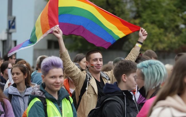 У Києві поліціянти розганяли мітинг проти ЛГБТ-кінофестивалю 
