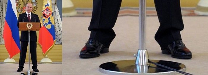 Известно, какой рост у Путина: что диктатор прячет за каблуком