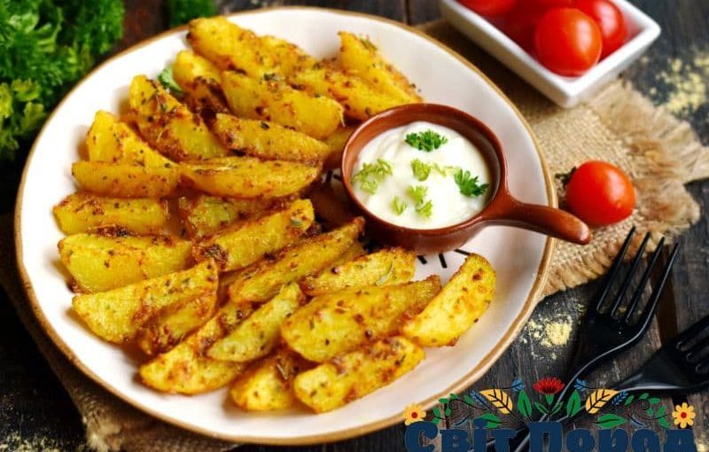 Заменит жареную: ароматный картофель по-деревенски с хрустящей корочкой в ​​духовке ➤ Prozoro.net.ua