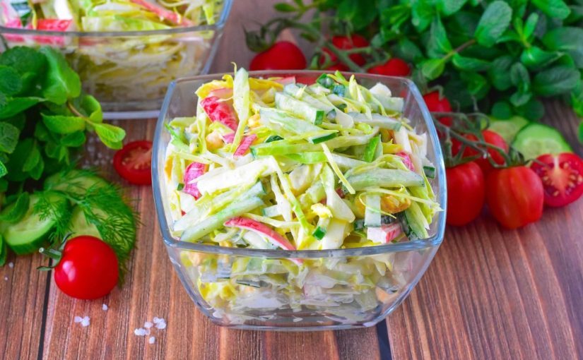 Весенний салат с крабовыми палочками: попробуйте новый вкус ➤ Prozoro.net.ua