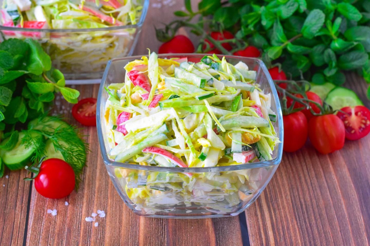 Весенний салат с крабовыми палочками: попробуйте новый вкус ➤ Prozoro.net.ua