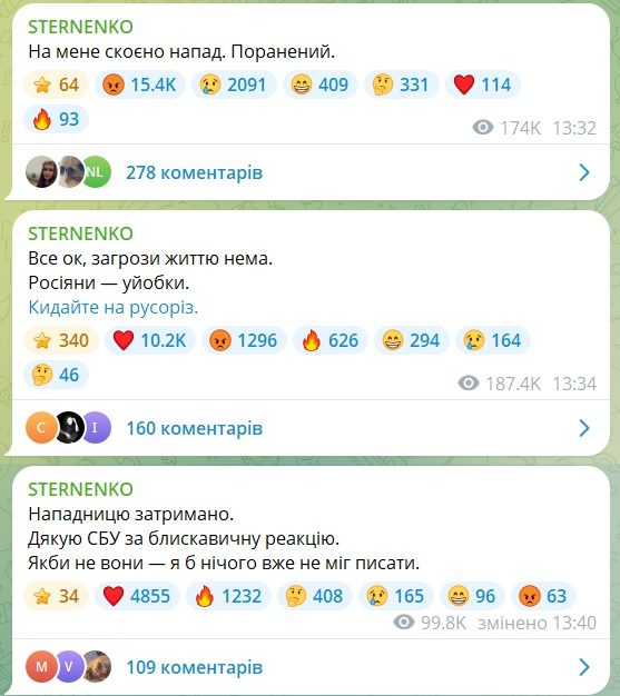 Ранен волонтер и активист Сергей Стерненко: нападение совершила женщина (фото задержанной) 3 Ранен волонтер и активист Сергей Стерненко: нападение совершила женщина (фото задержанной)