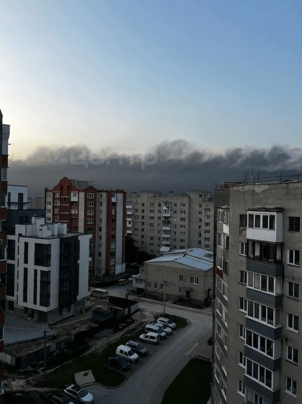 Тернополь в дыму после атаки: жителям дали рекомендации
