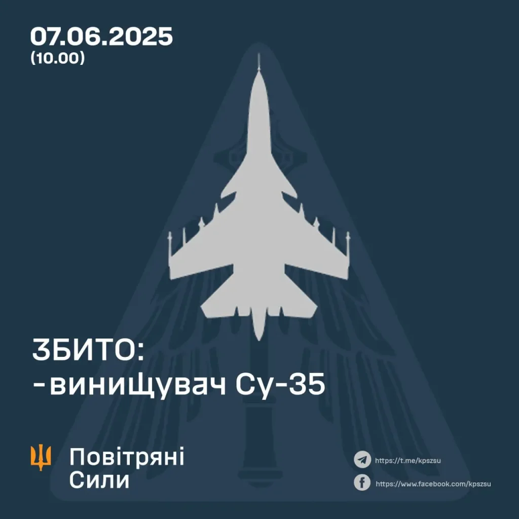 Украинские бойцы уничтожили российский истребитель Су-35 3 Украинские бойцы уничтожили российский истребитель Су-35