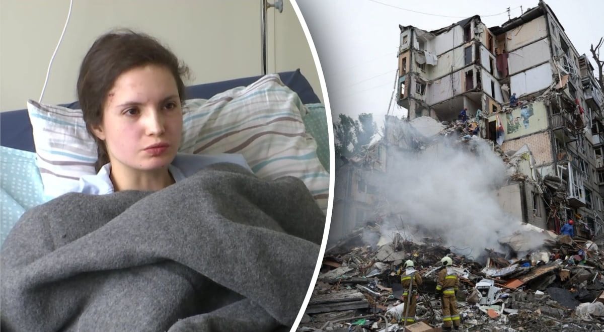 Вылетела с 9-го этажа в ходе атаки на Киев и выжила: как это было