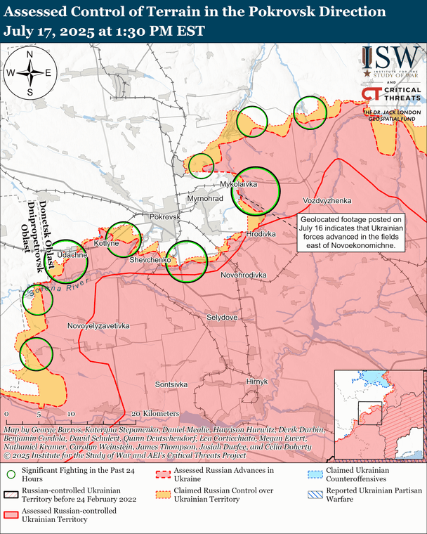 ISW повідомляє про нові успіхи ЗСУ біля важливого населеного пункту 3 ISW повідомляє про нові успіхи ЗСУ біля важливого населеного пункту