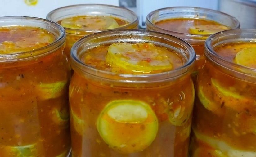 Кабачки с соусом на зиму: пошаговый рецепт ➤ Prozoro.net.ua