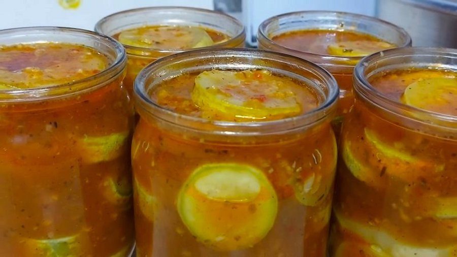 Кабачки с соусом на зиму: пошаговый рецепт ➤ Prozoro.net.ua