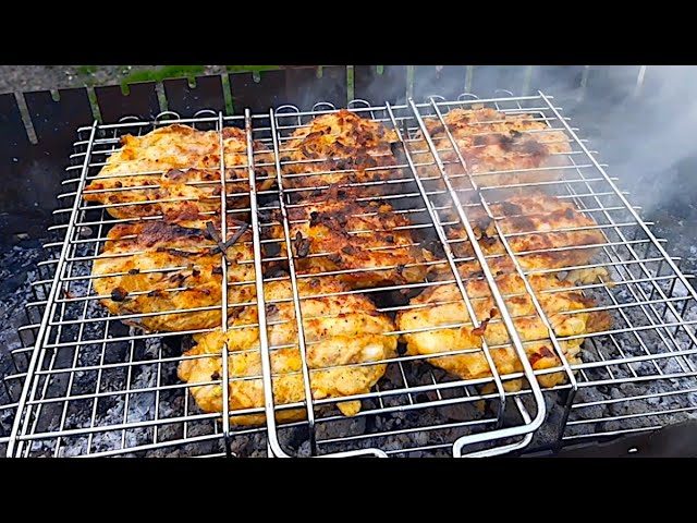 Курица на мангале с нежным йогуртовым соусом