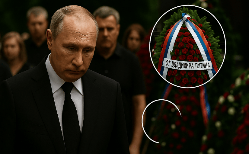 Кремль осоромився з вінком Путіна на похороні міністра-самогубці ➤ Prozoro.net.ua