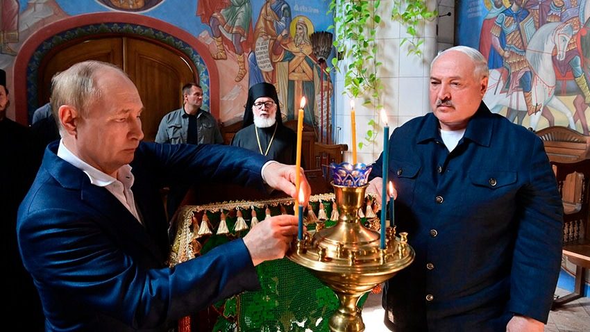 В монастыре в РФ, куда приезжали Путин и Лукашенко, кое-что нашли