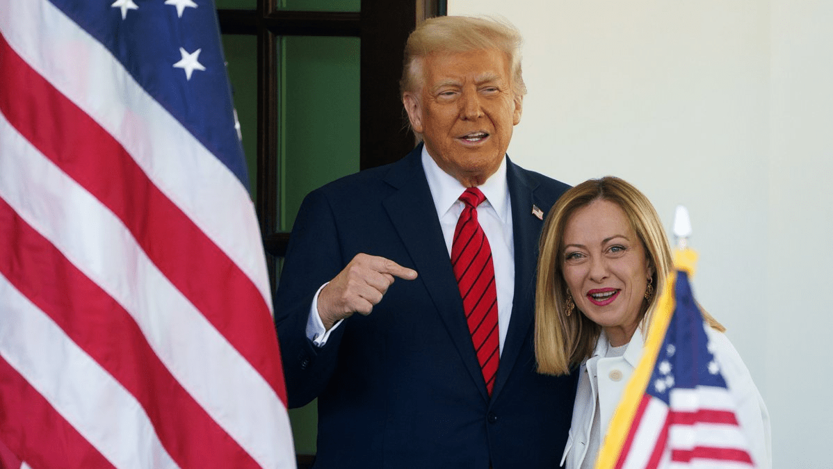 Выражение лица Мелони на встрече с Трампом порвало сеть