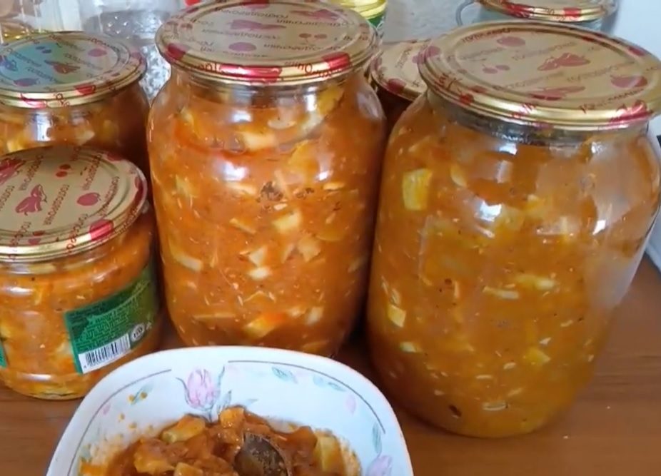 Закуска на зиму: кабачки с сардинами